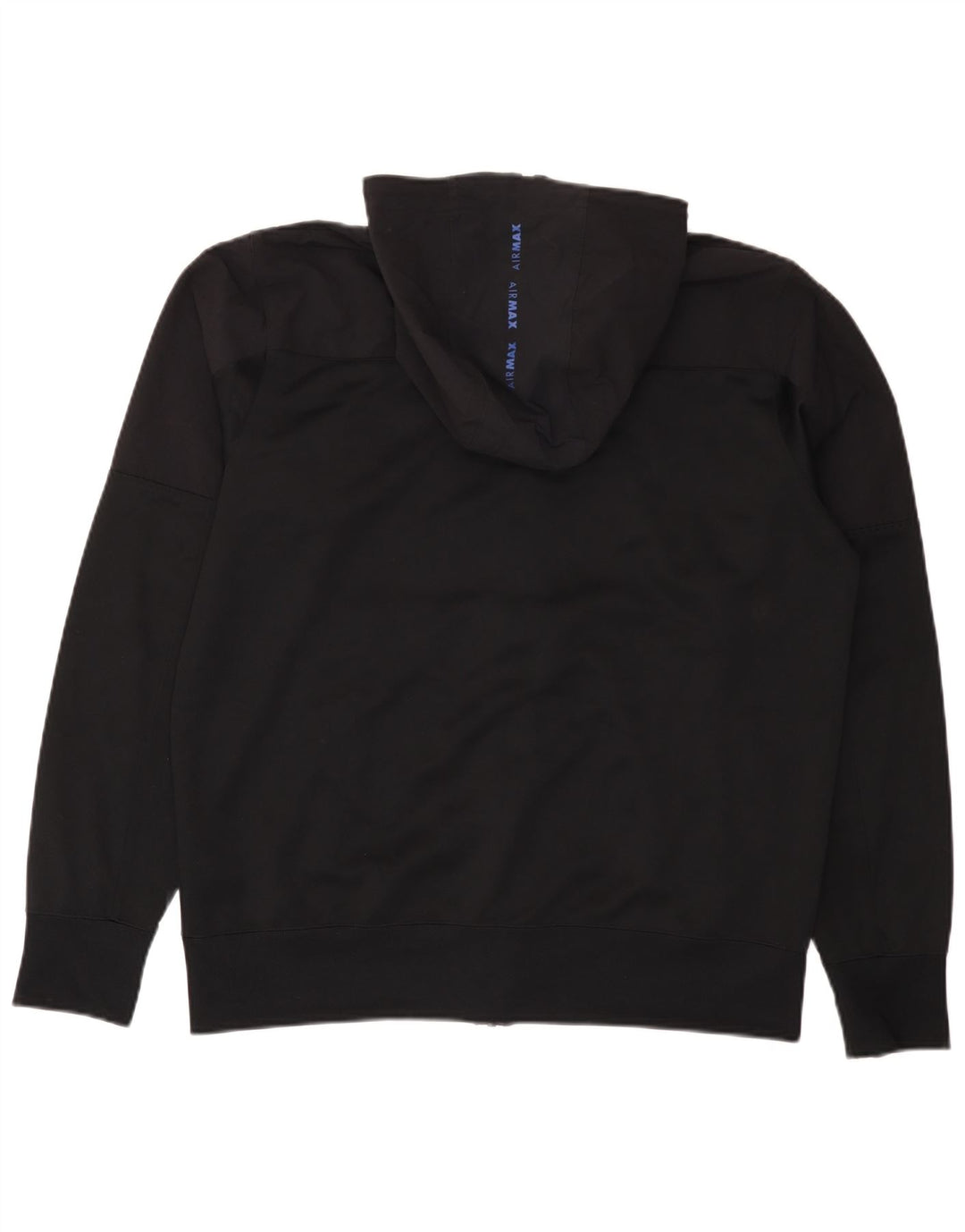 Suéter masculino Nike Graphic Zip com capuz grande poliéster preto