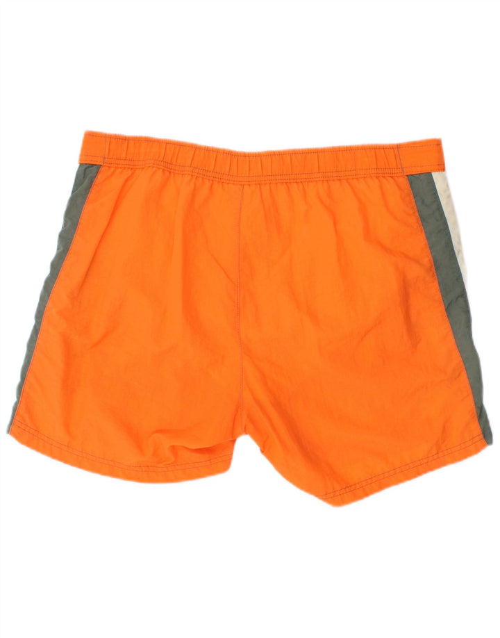 Shorts de natação masculino Champion médio laranja colorblock poliamida