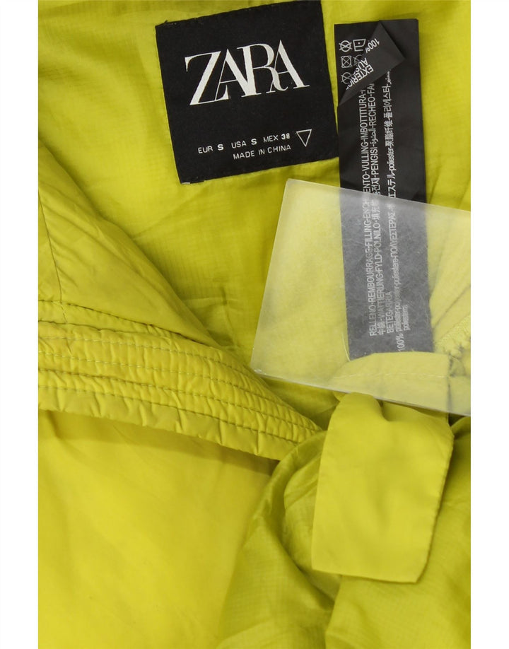 Jaqueta acolchoada masculina Zara Loose Fit UK 36 poliéster amarelo pequeno