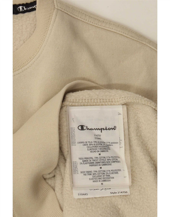 Champion moletom masculino jumper médio bege algodão