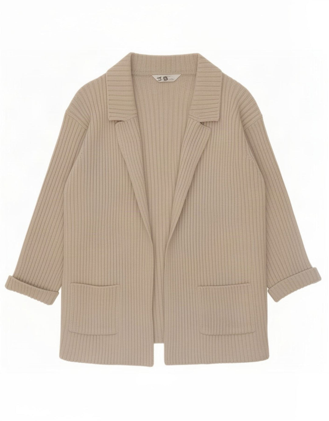 Suéter cardigã feminino Marks & Spencer Reino Unido 10 lã bege pequena