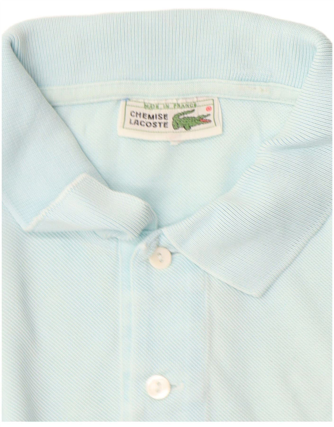 Camisa polo masculina Lacoste tamanho 5 grande algodão azul