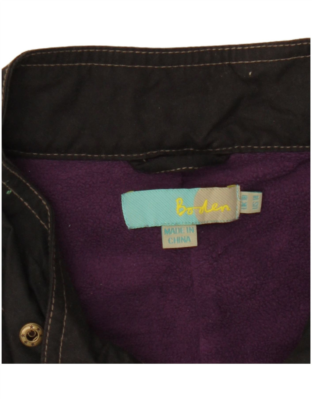 Sobretudo feminino Boden Utility Oversized UK 10 pequeno preto