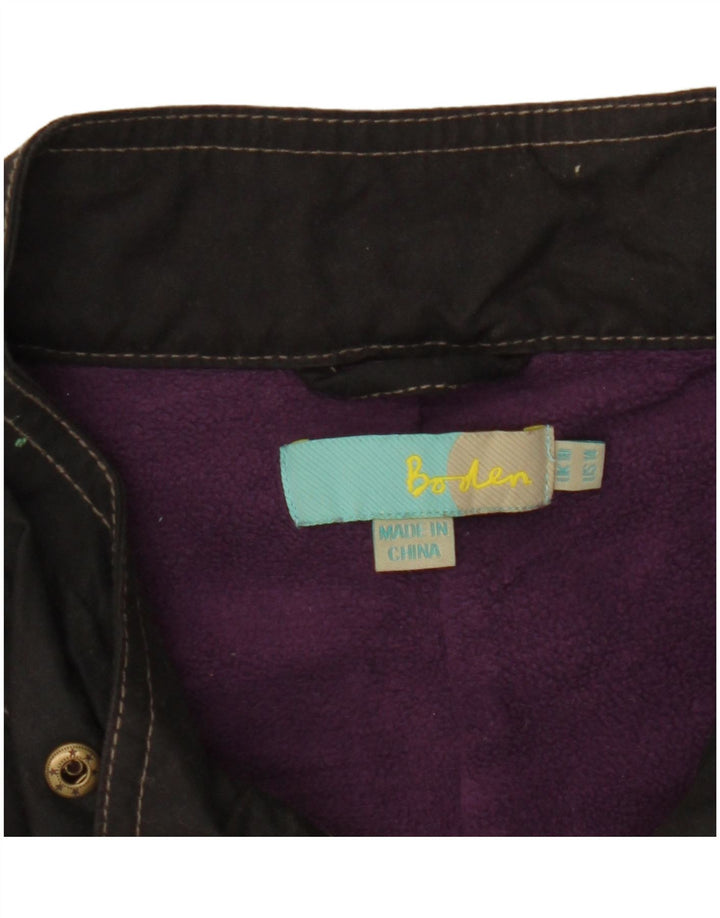 Sobretudo feminino Boden Utility Oversized UK 10 pequeno preto