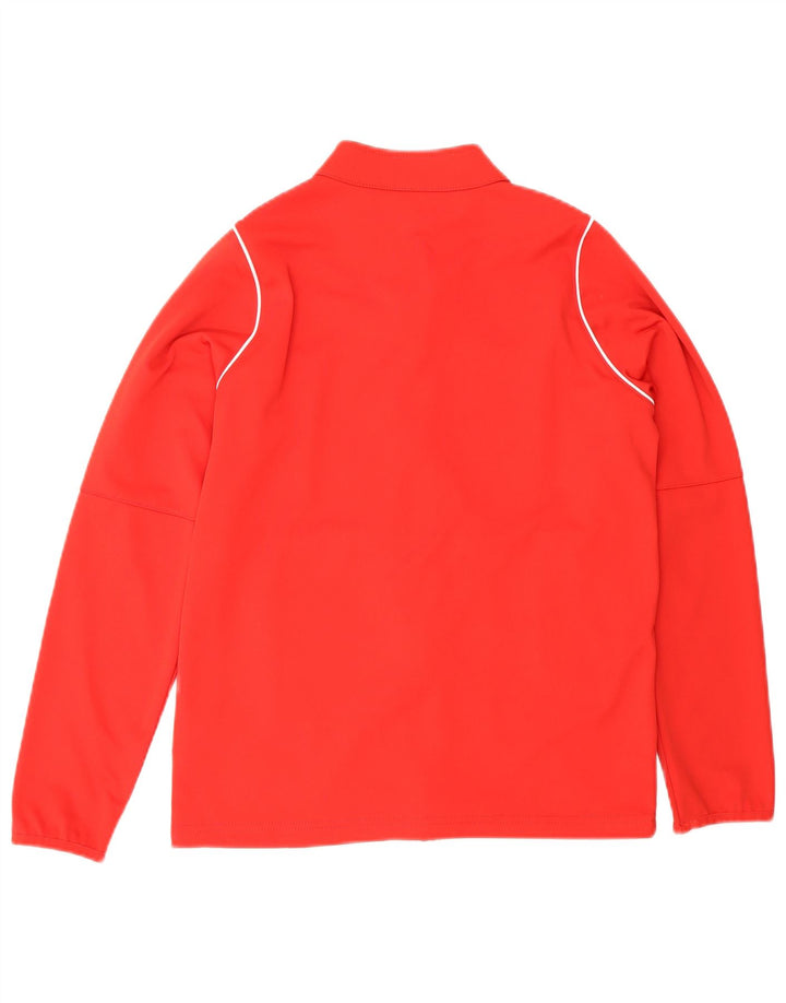Jaqueta Nike Boys Dri Fit Tracksuit 12-13 anos grande poliéster vermelho