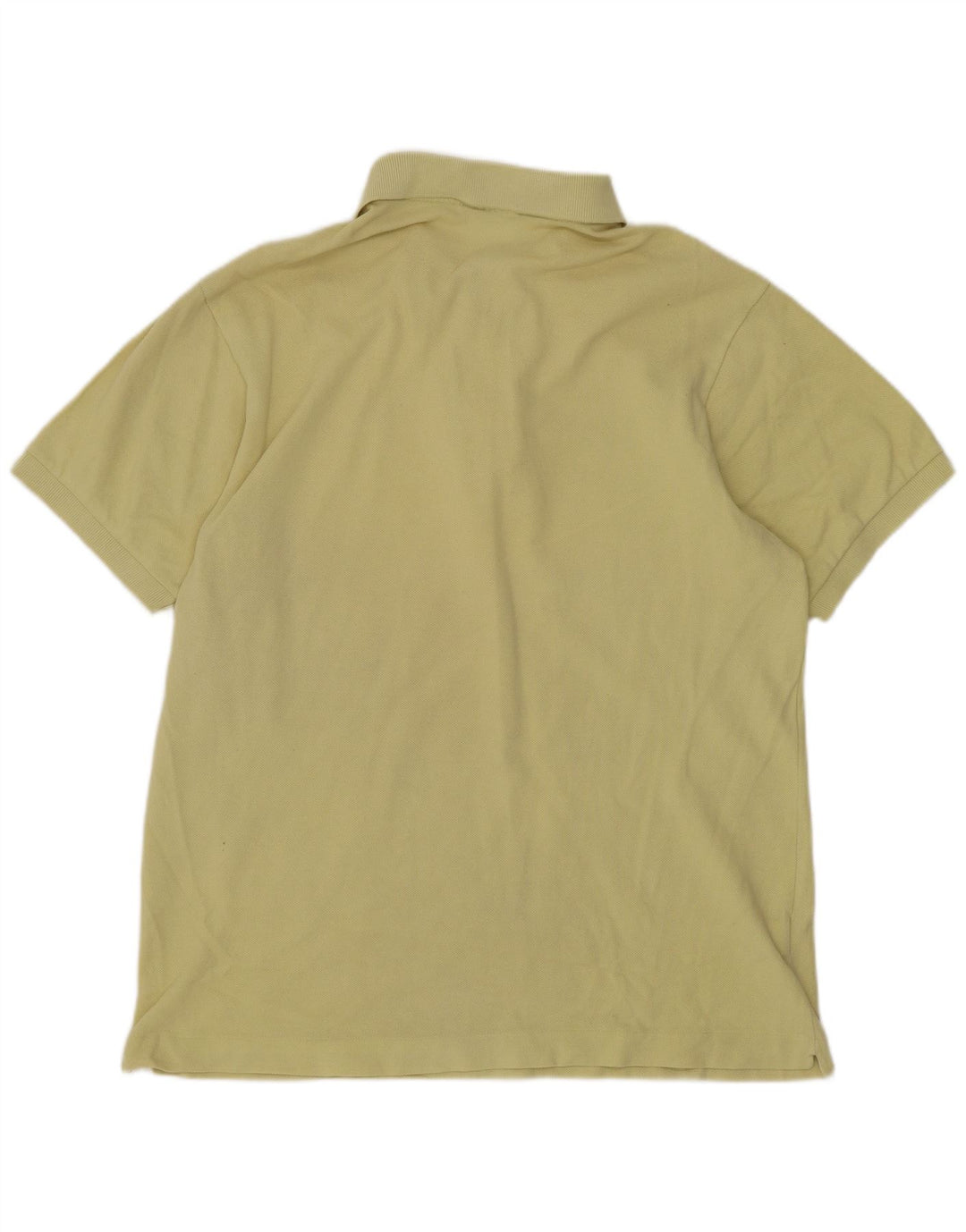 Camisa polo masculina Lacoste Regular Fit tamanho 4 médio algodão amarelo