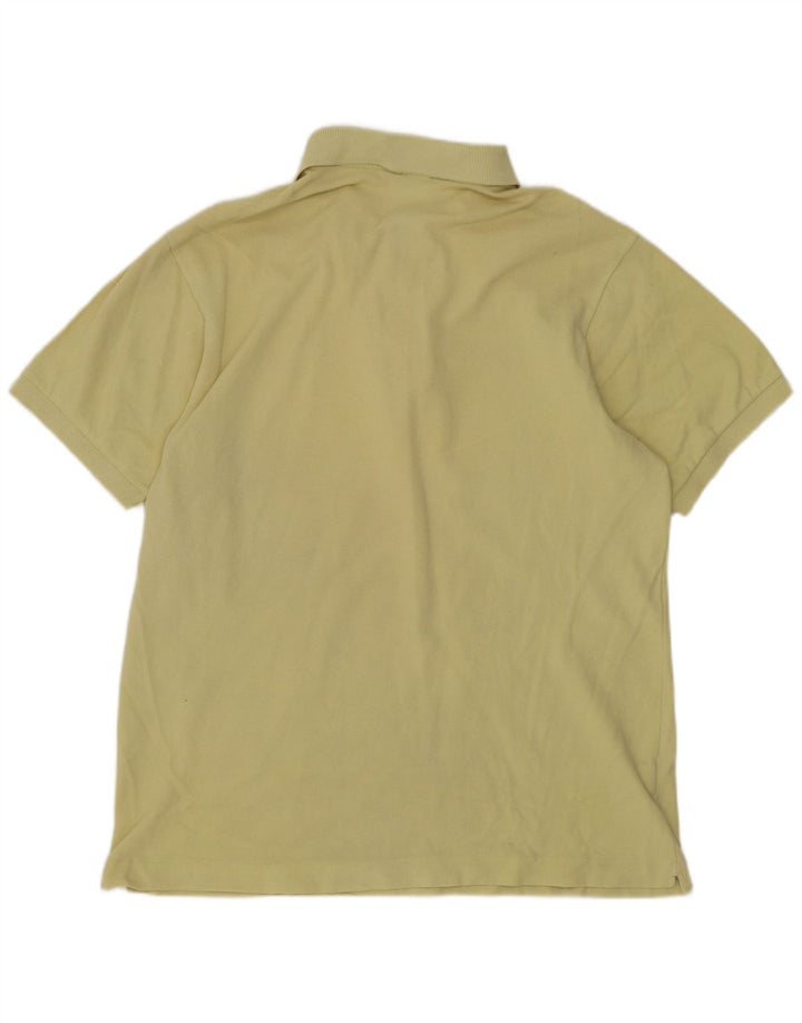 Camisa polo masculina Lacoste Regular Fit tamanho 4 médio algodão amarelo
