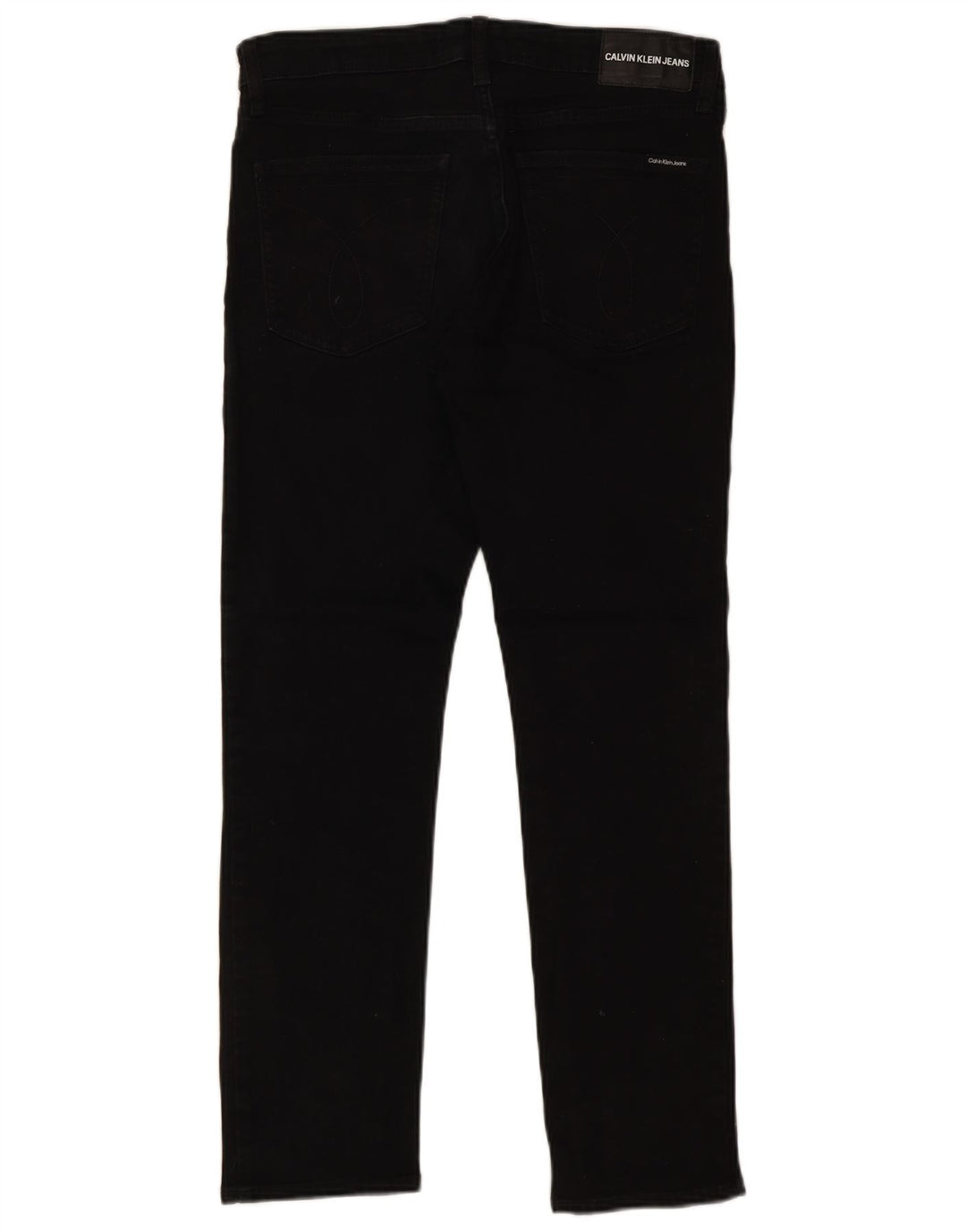 Calvin Klein Mens Jeans Slim W31 L30 Algodão Preto
