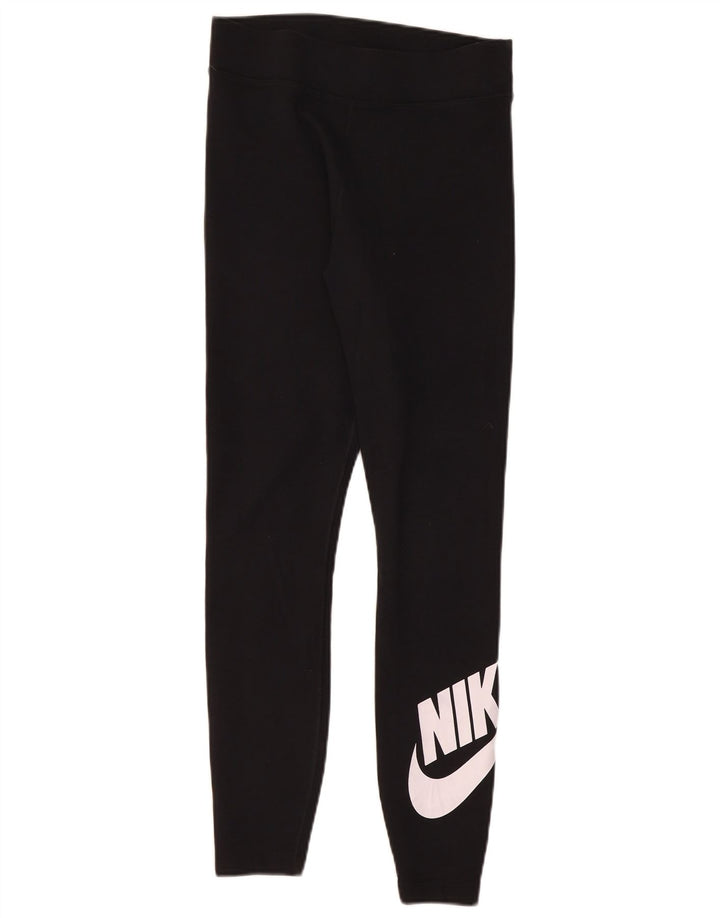 Leggings Nike Femininas Graphic UK 12 Médio Algodão Preto