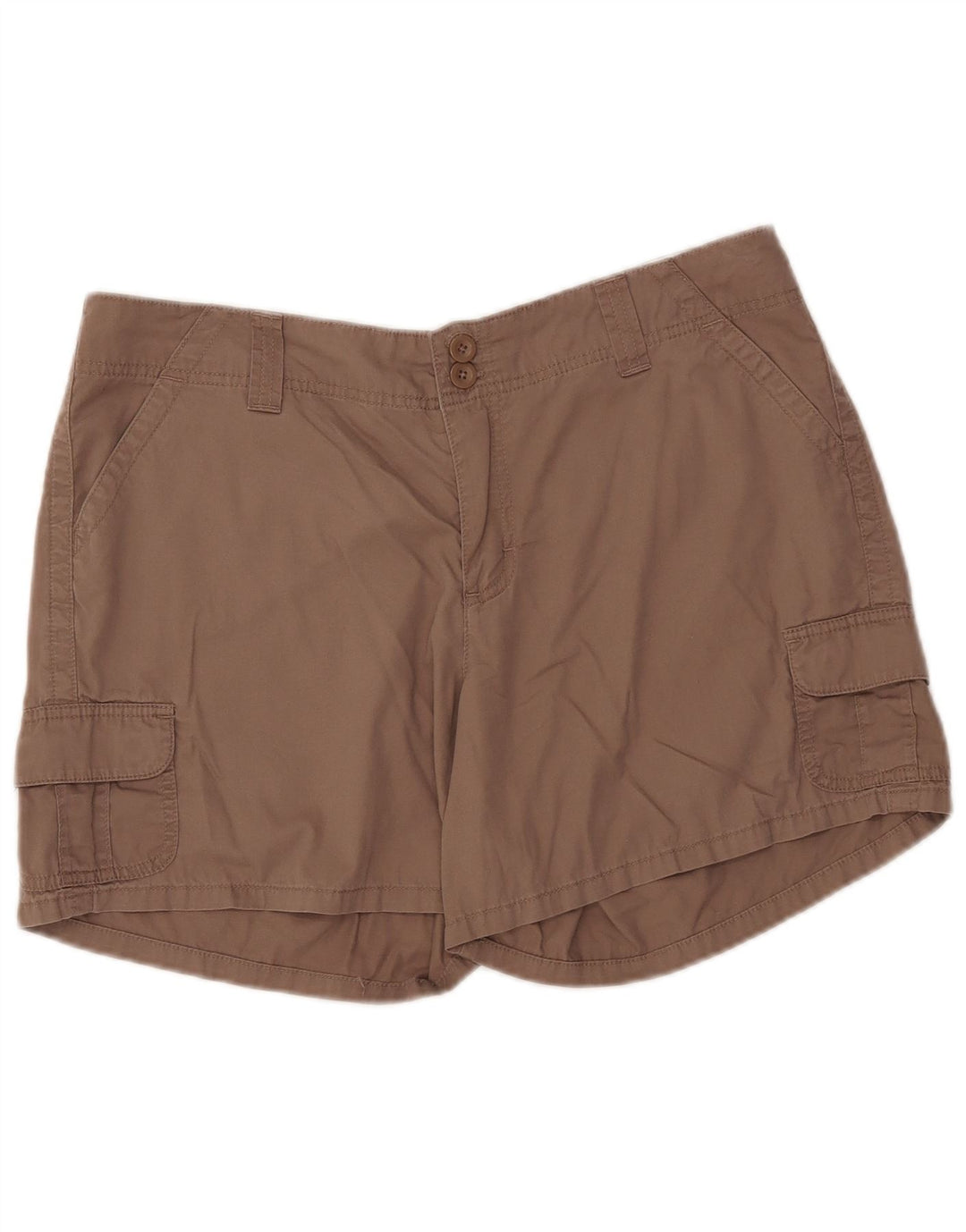 Shorts cargo feminino LEE US 16 2XL W37 algodão marrom
