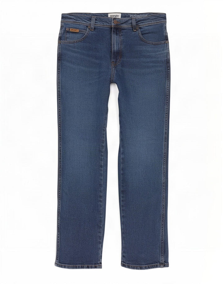 Wrangler Masculino Texas Slim Jeans W32 L32 Azul Algodão