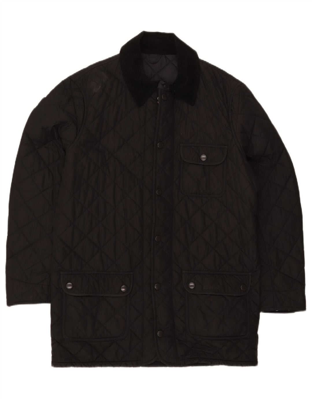 Sobretudo acolchoado masculino Barbour UK 40 grande poliéster preto