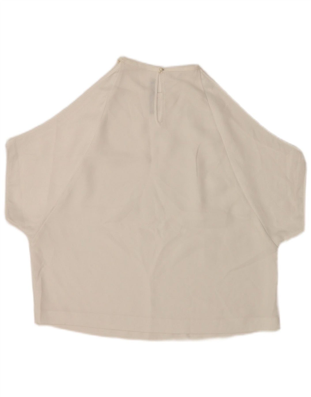 Blusa feminina Zara com ombro de fora, Reino Unido 14 médio branco