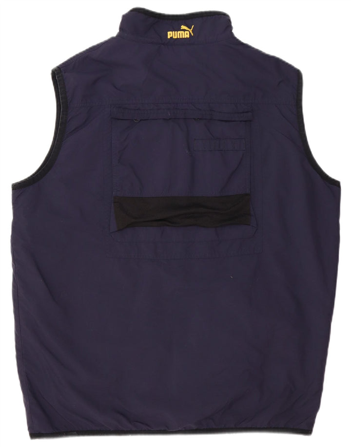 Puma Masculino Utility Gilet UK 38 Médio Azul Marinho Poliéster