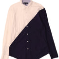 Camisa masculina Tommy Hilfiger média branca colorblock
