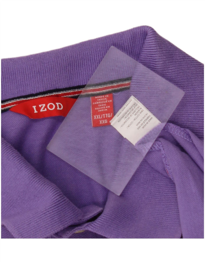 Camisa polo masculina IZOD 2XL algodão roxo