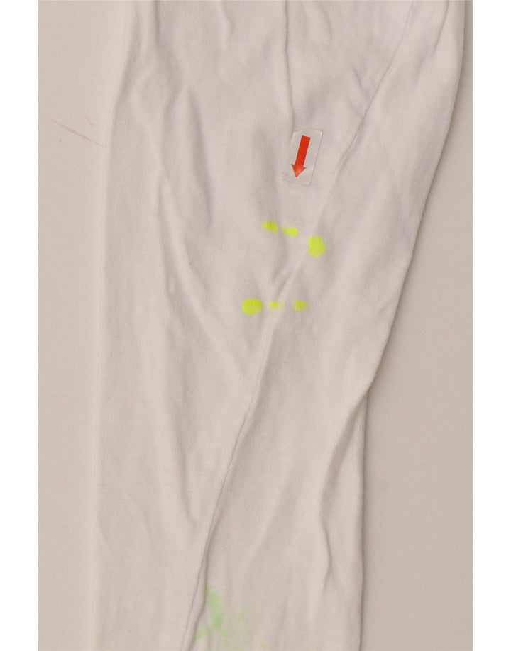 GUESS Girls Graphic Top Long Sleeve 7-8 Years White Cotton Vintage Guess and Second-Hand Guess from Messina Hembry 