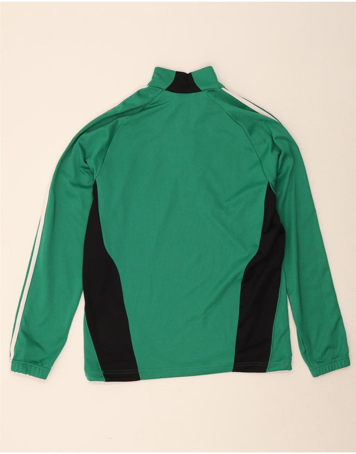 Adidas Mens Climacool Pullover Treino Top Médio Verde Colourblock