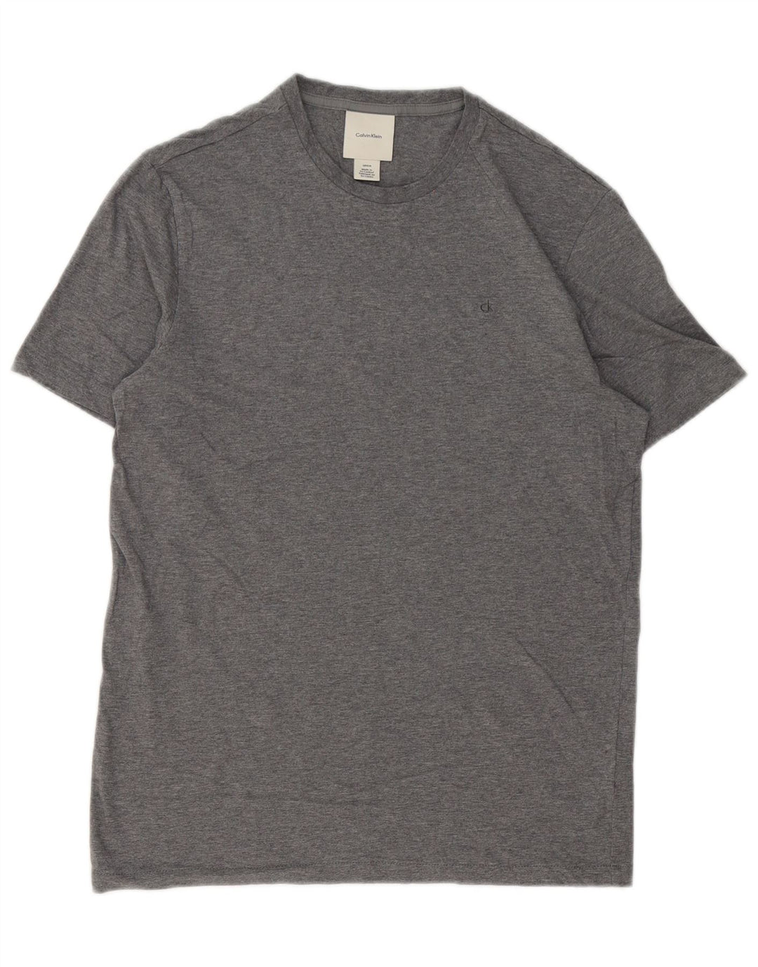 Calvin Klein Camiseta masculina top pequeno algodão cinza
