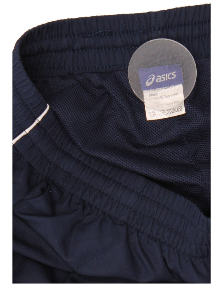 Calça de treino masculina Asics poliéster azul marinho médio