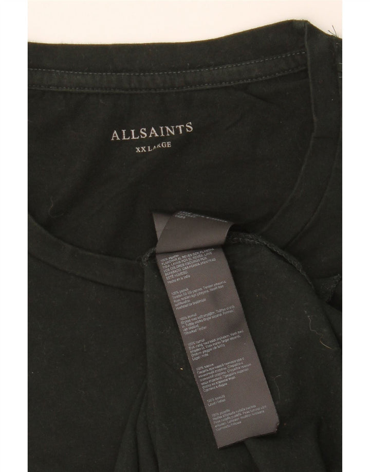 Camiseta masculina ALL SAINTS Top 2XL algodão verde