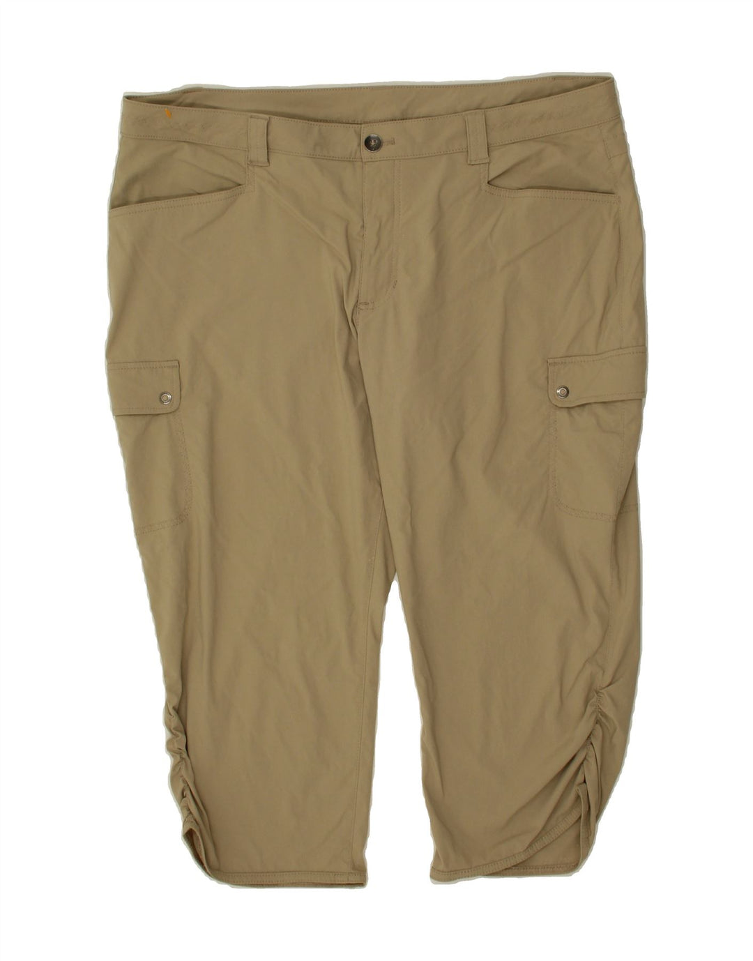 EDDIE BAUER Womens Capri Cargo Trousers US 18 2XL W38 L21 Beige Nylon Vintage Eddie Bauer and Second-Hand Eddie Bauer from Messina Hembry 