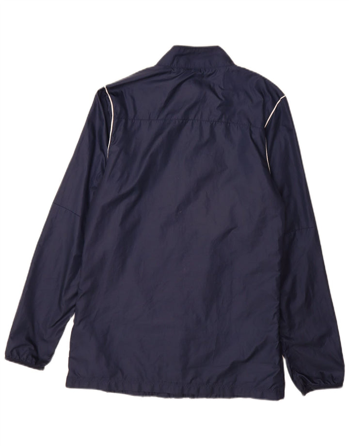 Jaqueta de chuva masculina Nike pequena azul marinho poliéster