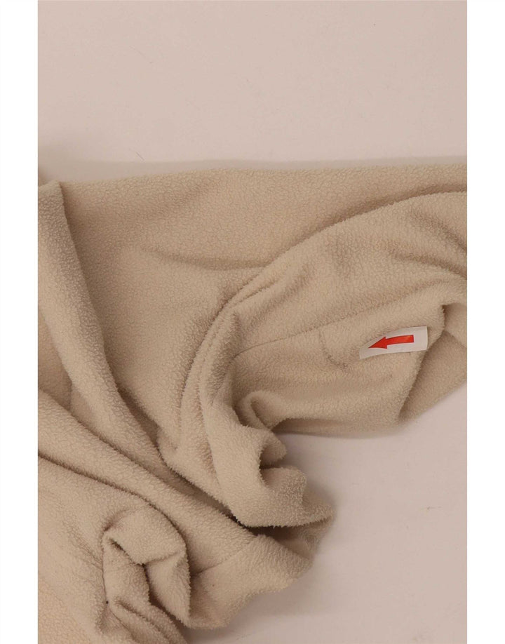 Kappa Mens Zip Neck Fleece Jumper 2XL Poliéster Bege