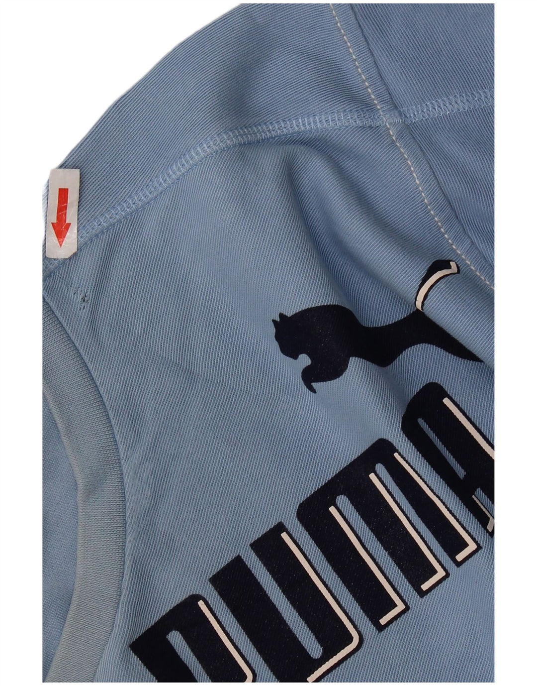 PUMA Mens Graphic Top Manga Longa XL Azul Algodão