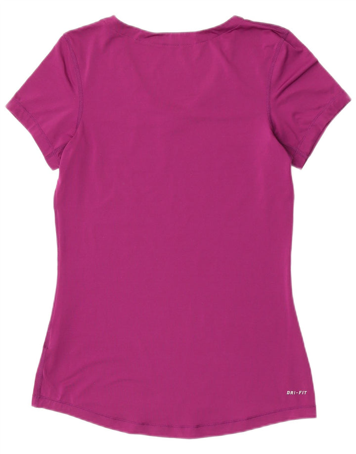 Camiseta Nike Feminina Dri Fit Top UK 12 Médio Roxo Poliéster