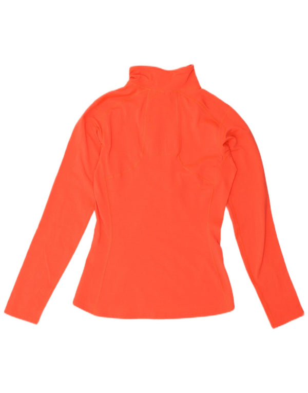 Pulôver feminino The North Face com zíper e gola alta Reino Unido 6 XS laranja