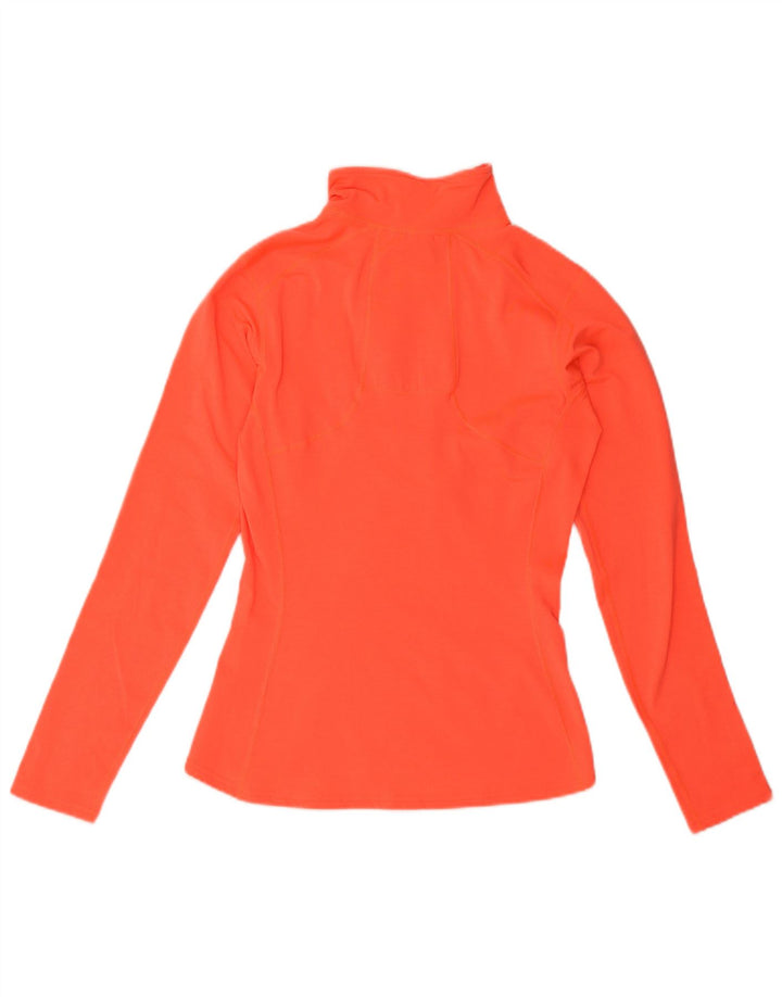 Pulôver feminino The North Face com zíper e gola alta Reino Unido 6 XS laranja