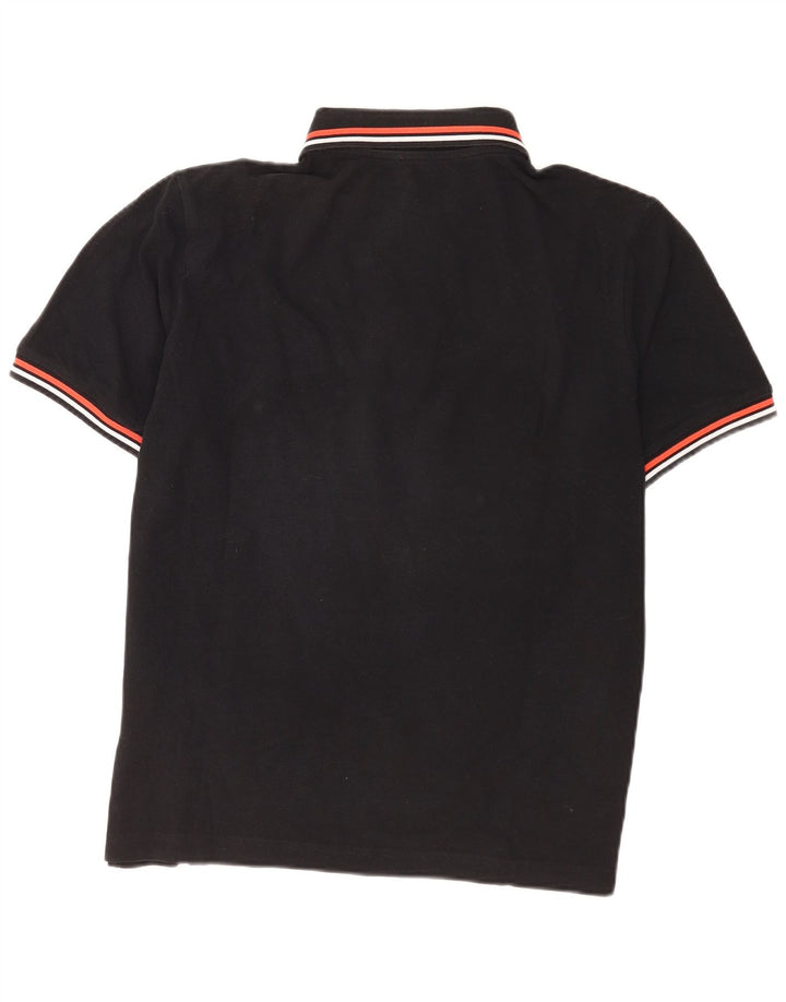 Camisa polo masculina Kappa grande preta