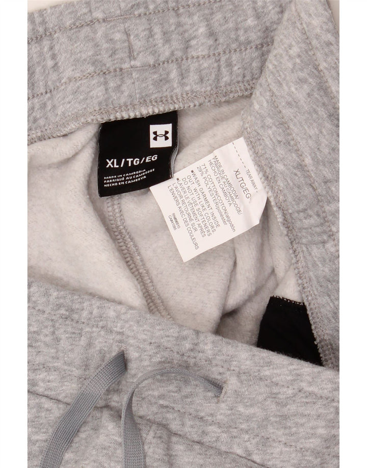 Calças de treino masculinas UNDER ARMOUR XL cinza algodão
