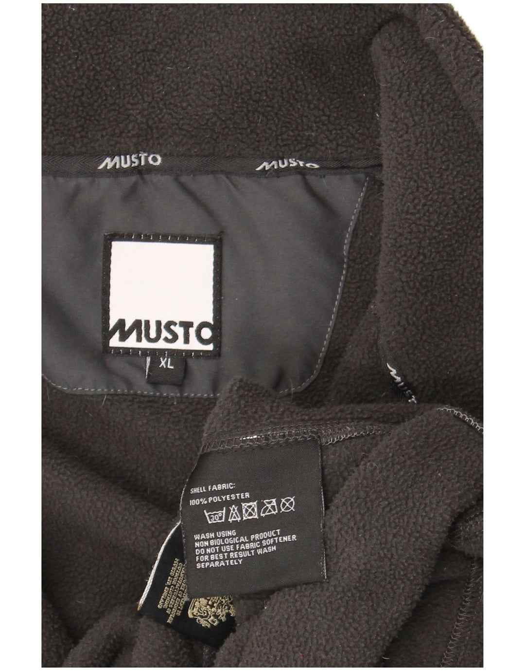 Jaqueta de lã masculina Musto UK 42 XL poliéster cinza
