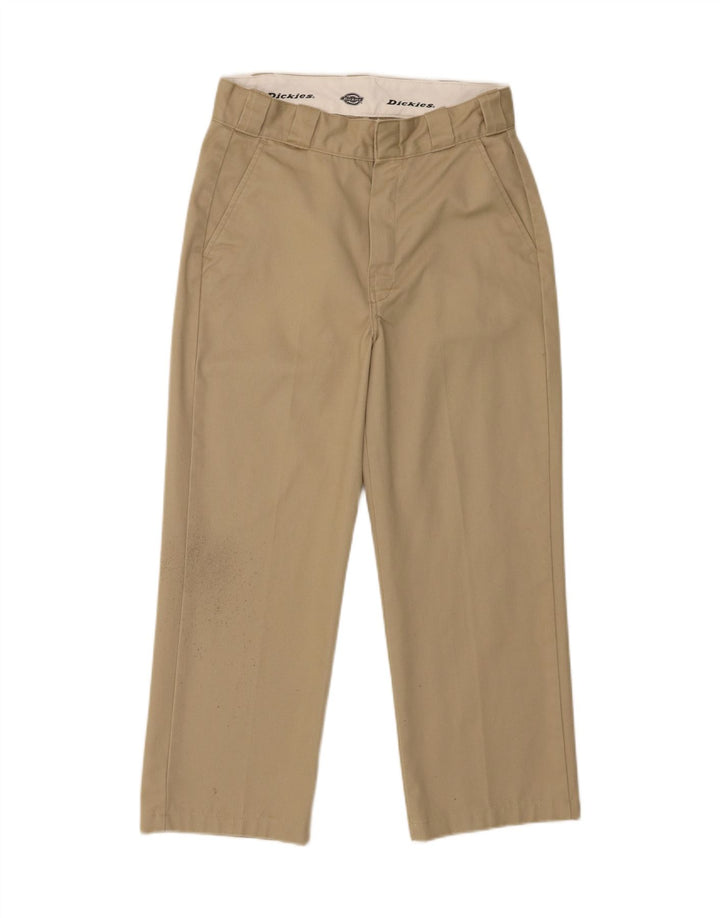 Calças Chino retas masculinas Dickies W28 L25 poliéster marrom