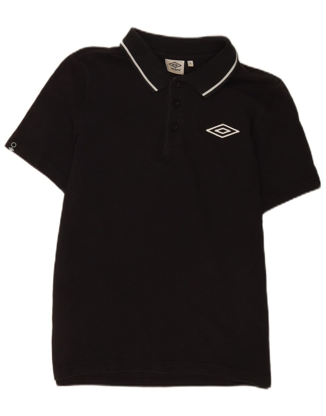 Camisa polo masculina Umbro médio algodão preto