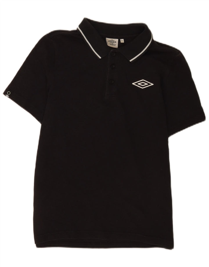 Camisa polo masculina Umbro médio algodão preto