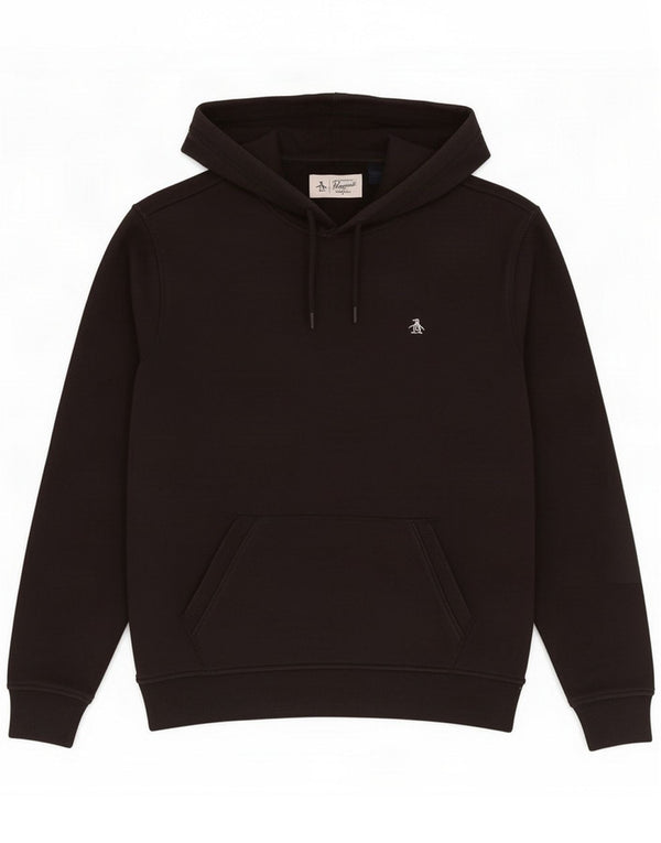 Penguin Mens Hoodie Jumper Pequeno Algodão Preto