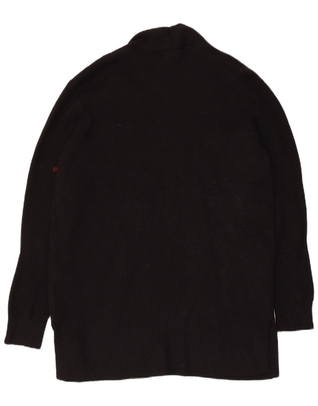 Marks & Spencer Suéter feminino Longline Open Cardigan Reino Unido 14 Médio Preto