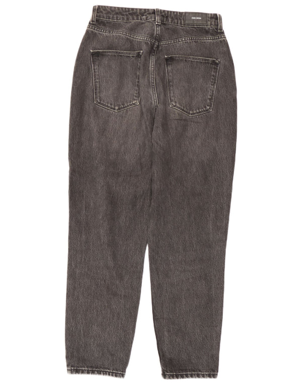 Calça jeans feminina cintura alta Zara EU 38 pequena W28 L27 cinza
