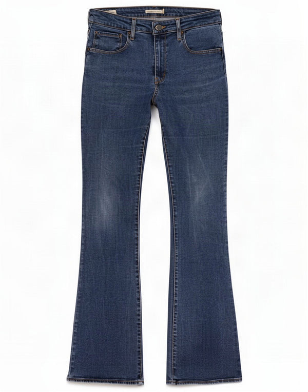 Levi's Womens 725 High Rise Bootcut Jeans W31 L32 Azul Algodão