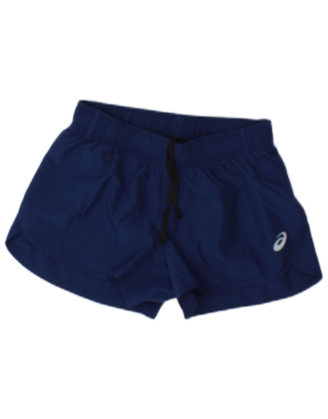 Shorts esportivos femininos ASICS UK 6 XS azul marinho poliéster