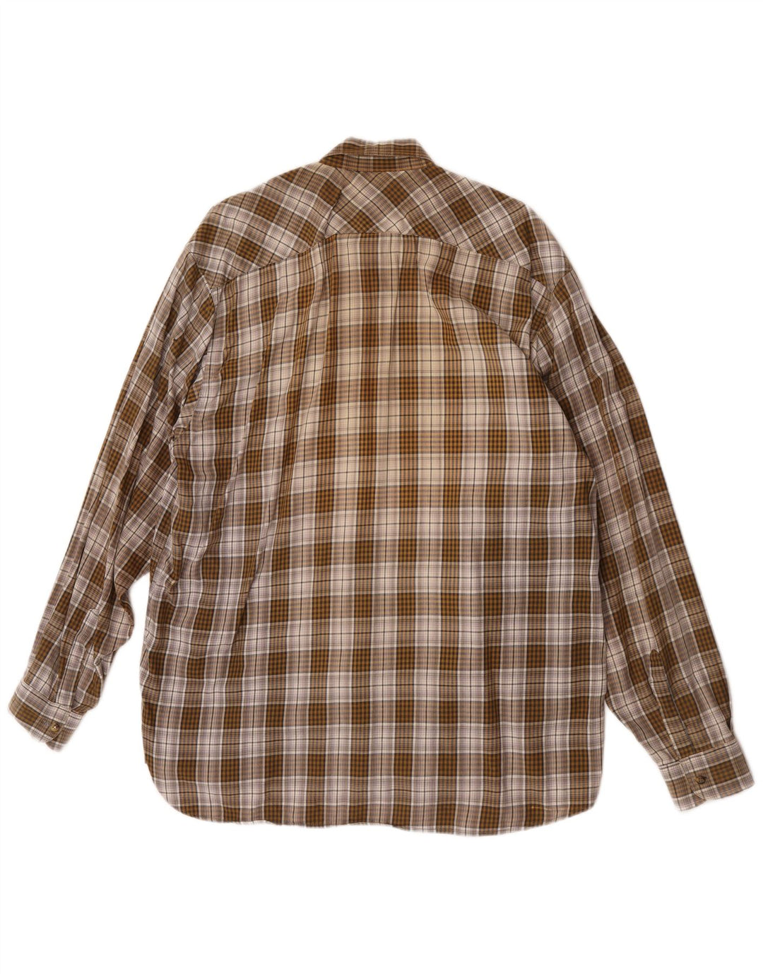 Camisa masculina de flanela Wrangler XL marrom xadrez