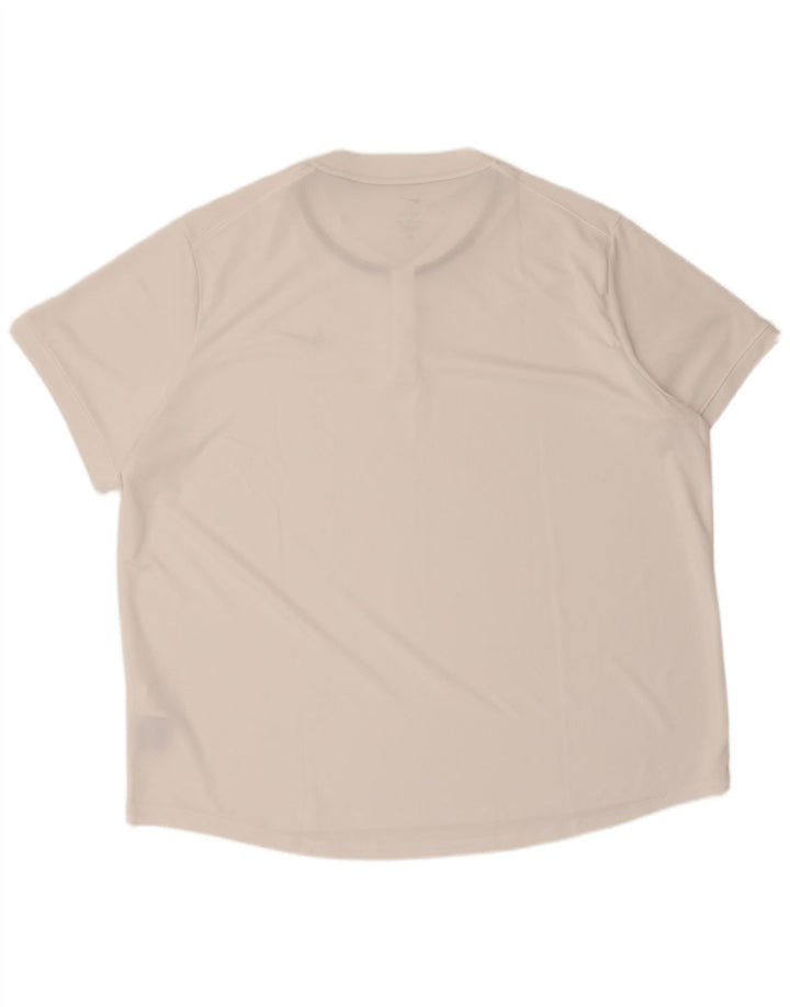 Camiseta masculina Nike Dri Fit Top 2XL poliéster branco