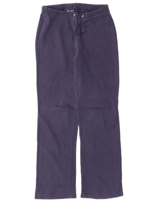 Calça de treino feminina Champion Easy Fit Reino Unido 8 pequena algodão azul marinho