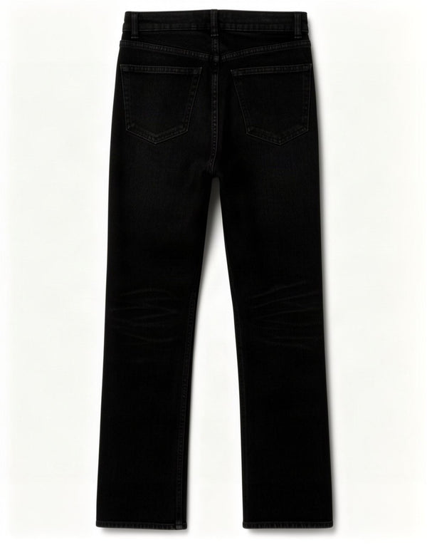 Calça jeans reta feminina Zara EU 34 2XS W24 L26 preta