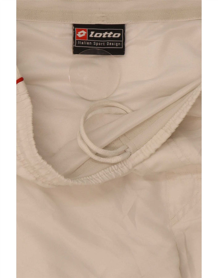 Shorts esportivos masculinos Lotto grandes brancos