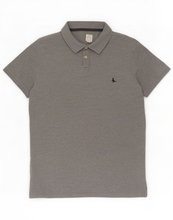 Camisa polo masculina Jack Wills Algodão cinza médio