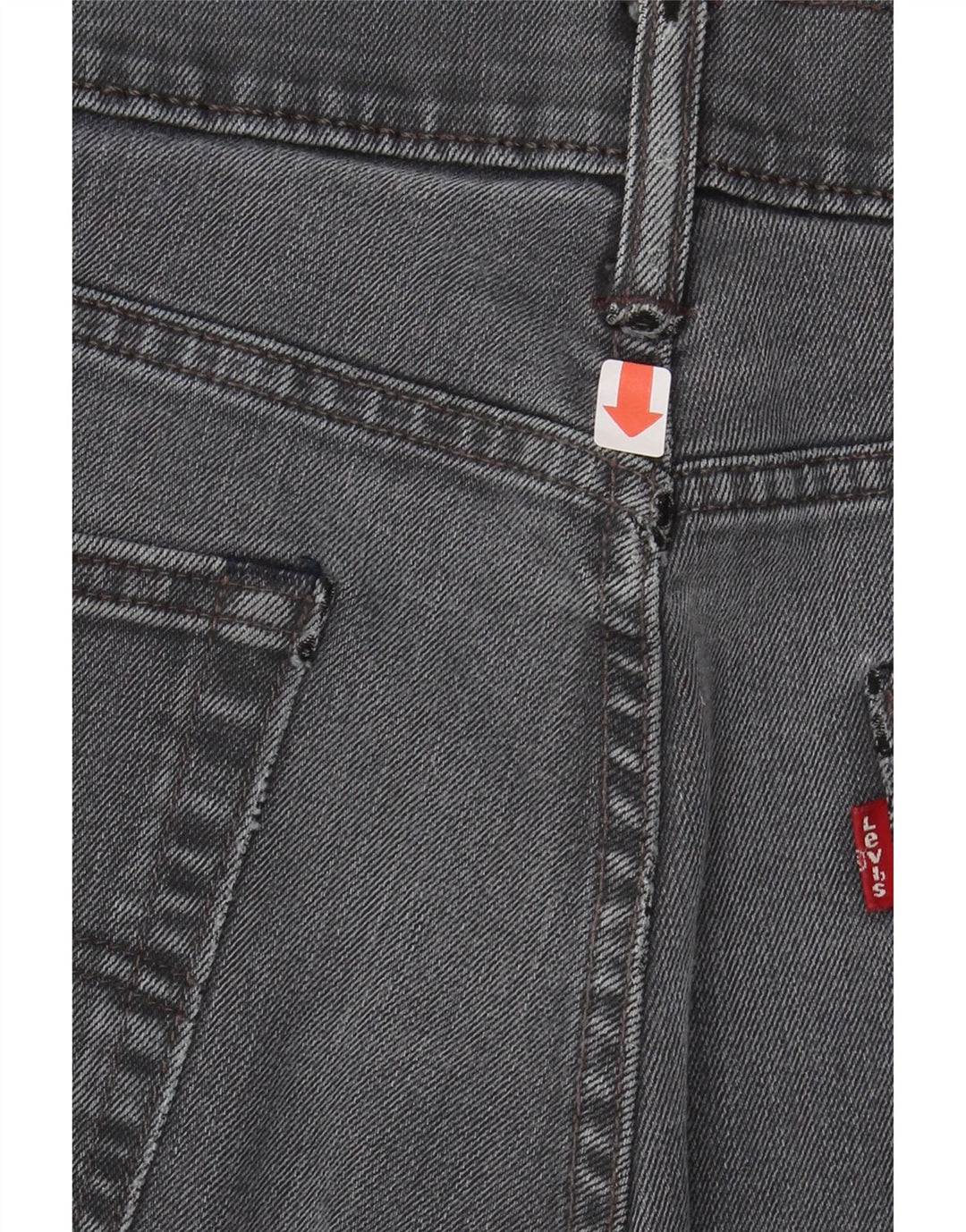 LEVI'S Womens Straight Jeans W33 L32 Grey Cotton Vintage Levi's and Second-Hand Levi's from Messina Hembry 